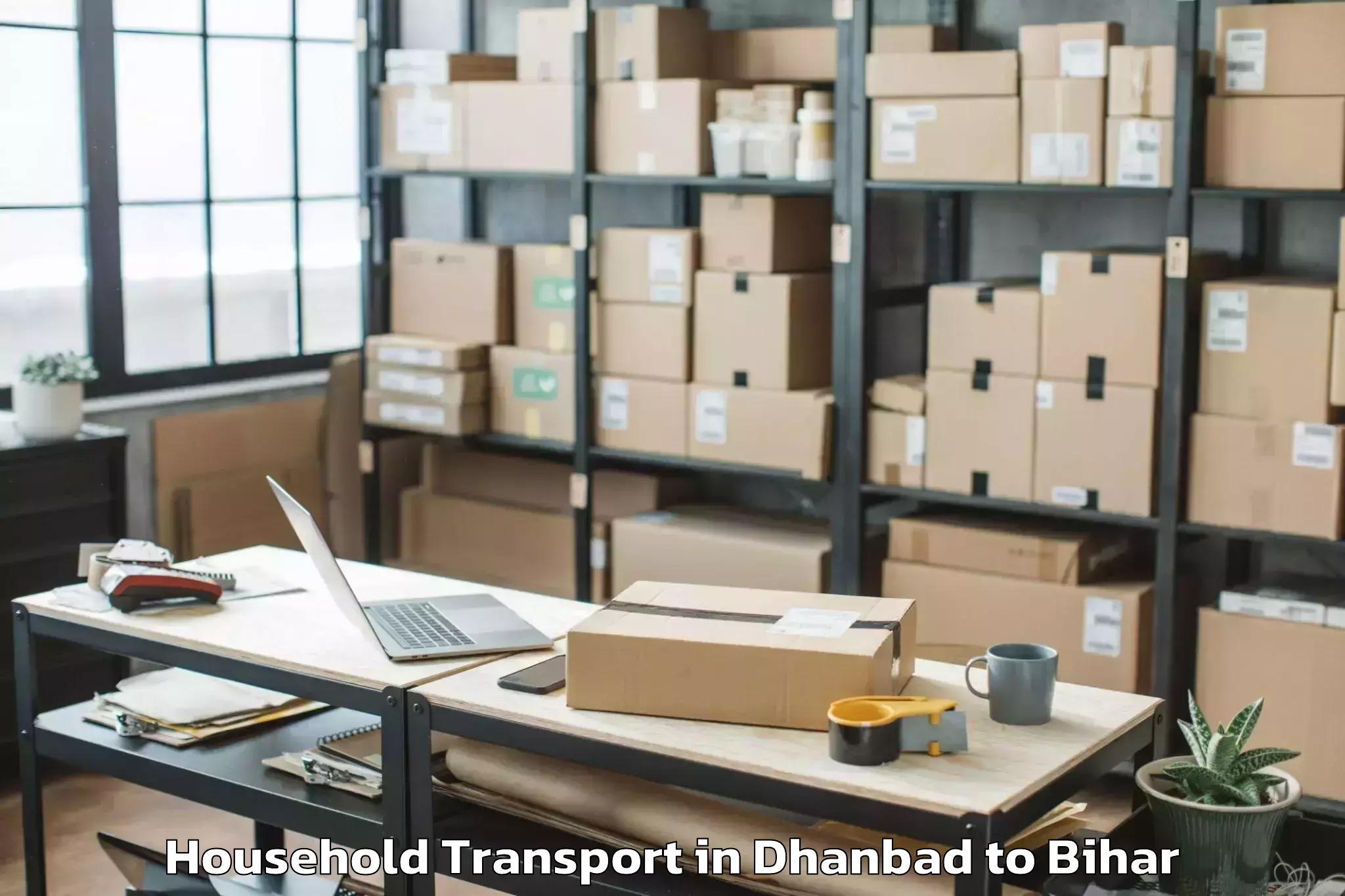 Easy Dhanbad to Karai Parsurai Household Transport Booking